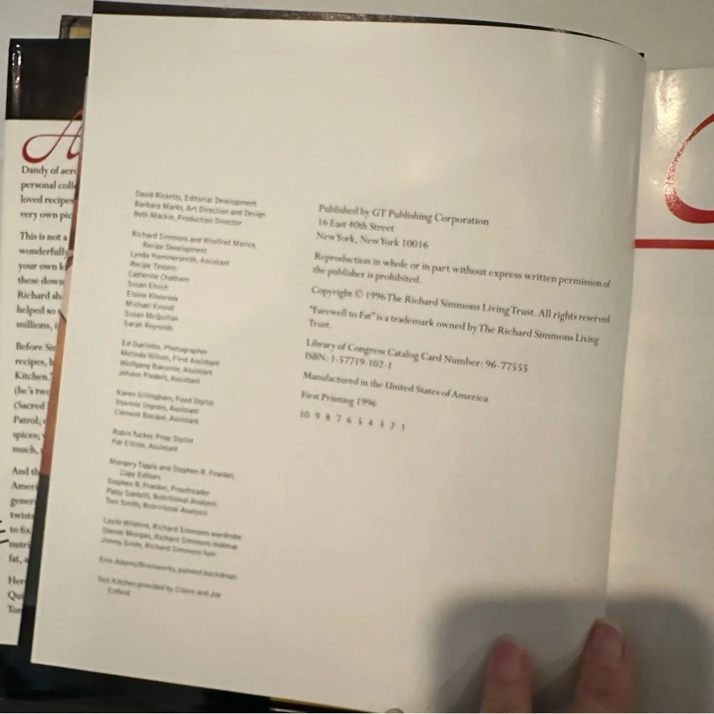 Farewell to Fat Cookbook by - Black and White